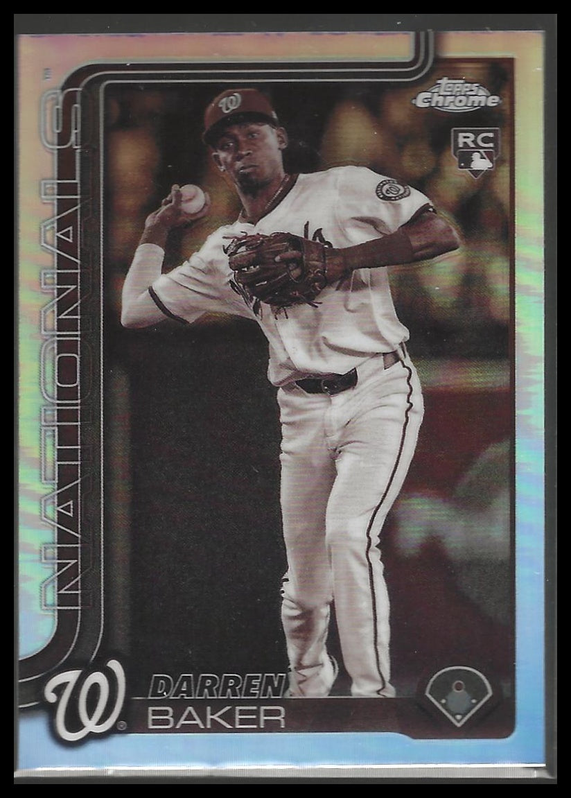 2025 Topps Chrome #231 Darren Baker Sepia Refractors