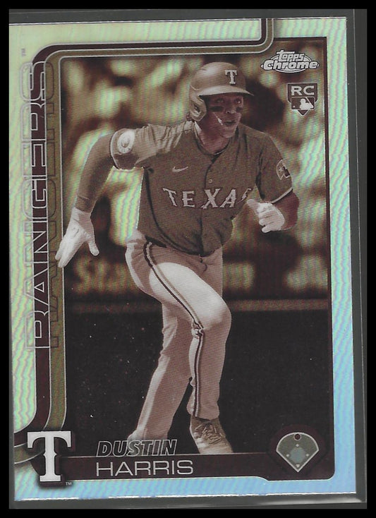 2025 Topps Chrome #131 Dustin Harris Sepia Refractors