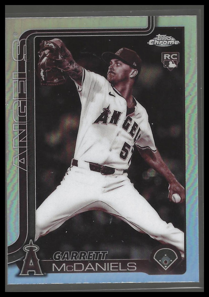 2025 Topps Chrome Update #USC20 Garrett McDaniels Sepia Refractors