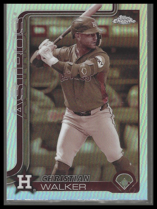 2025 Topps Chrome #279 Christian Walker Sepia Refractors