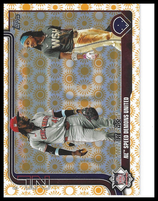 2025 Topps #639 Think Fast! NL Speed Demons United Holiday