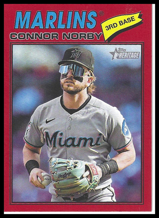 2026 Topps Heritage #30 Connor Norby Red Border