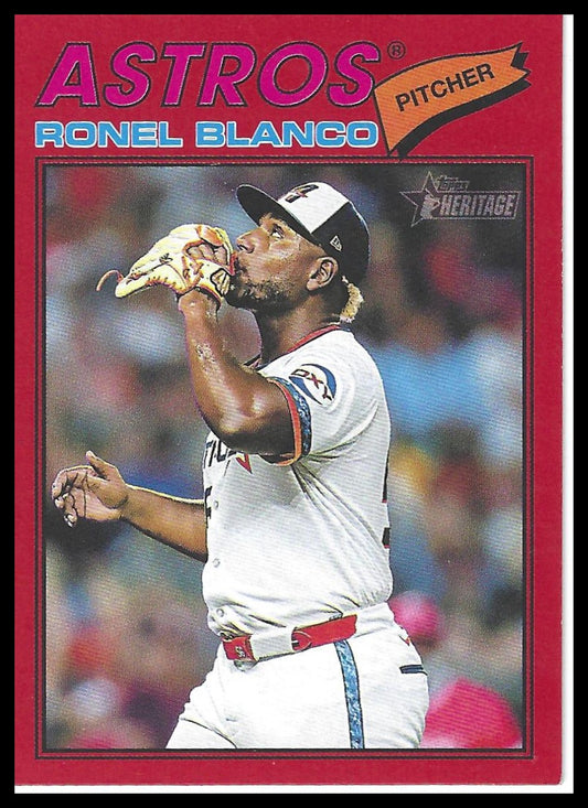 2026 Topps Heritage #185 Ronel Blanco Red Border