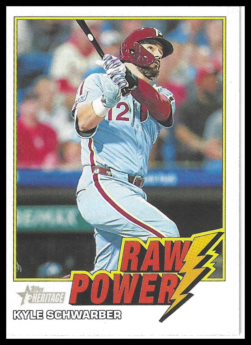 2026 Topps Heritage #RP-KS Kyle Schwarber Raw Power