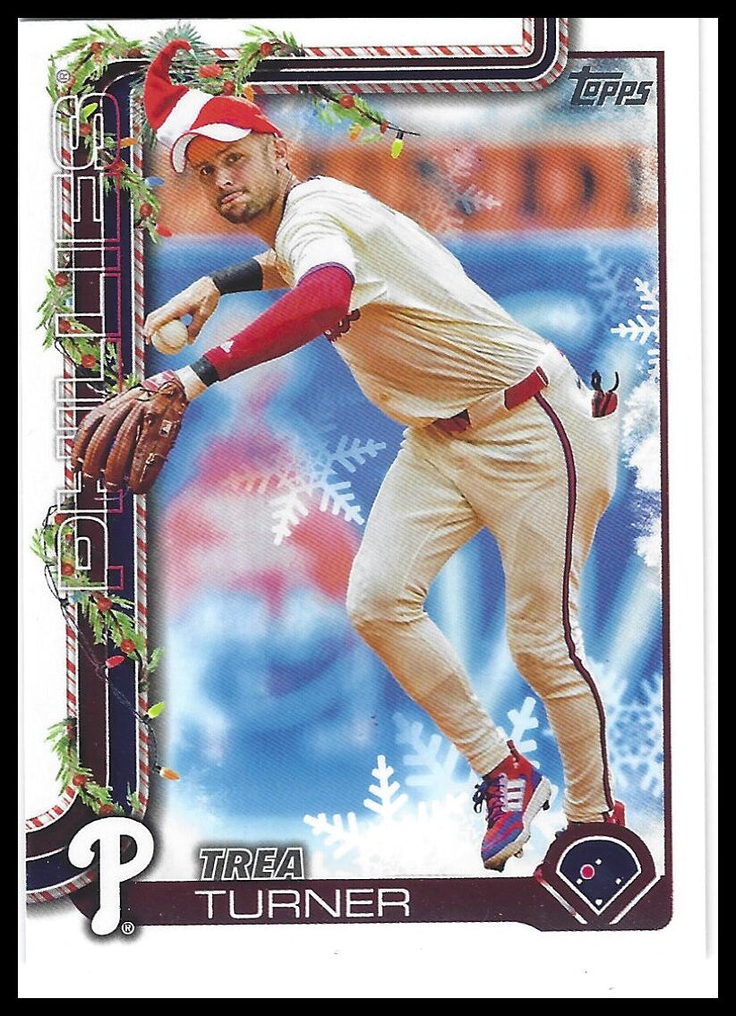 2025 Topps Holiday #H90b Trea Turner