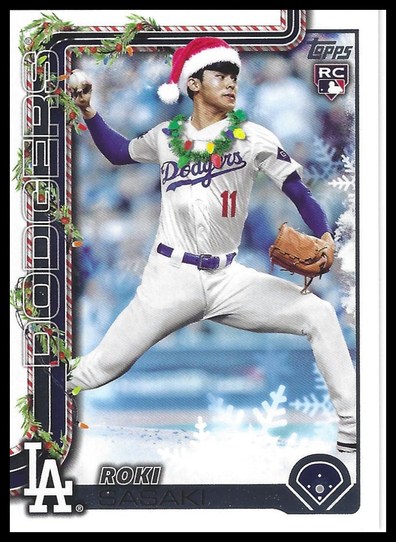 2025 Topps Holiday #H23b Roki Sasaki