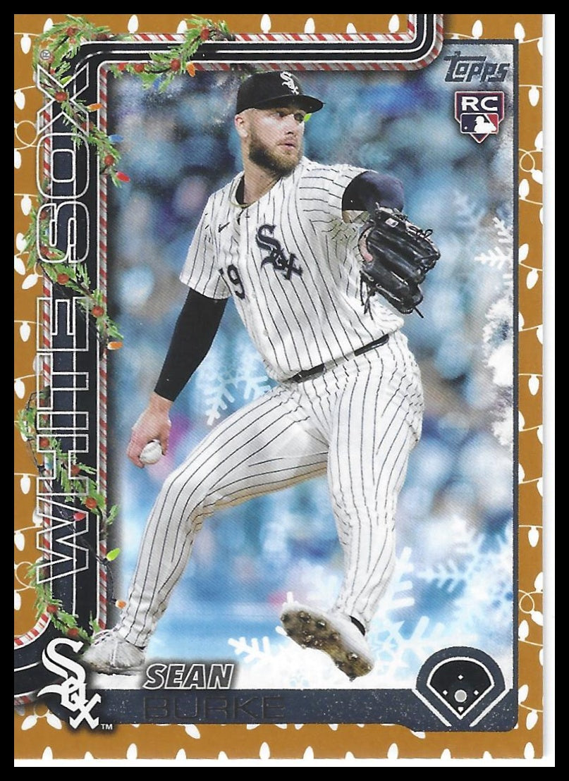 2025 Topps Holiday #H106 Sean Burke Gold Holiday Lights
