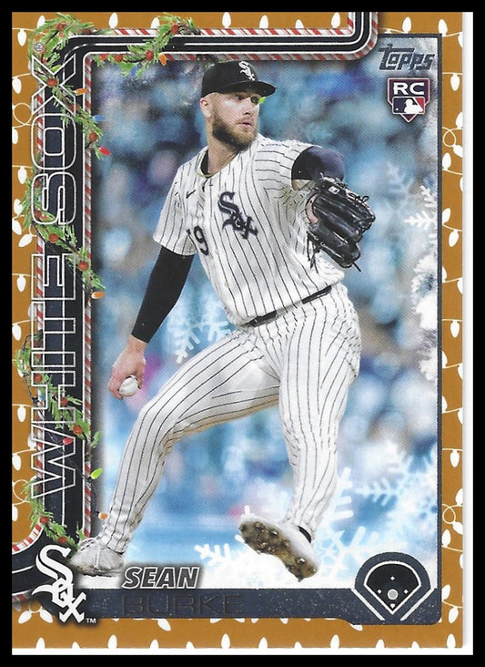 2025 Topps Holiday #H106 Sean Burke Gold Holiday Lights