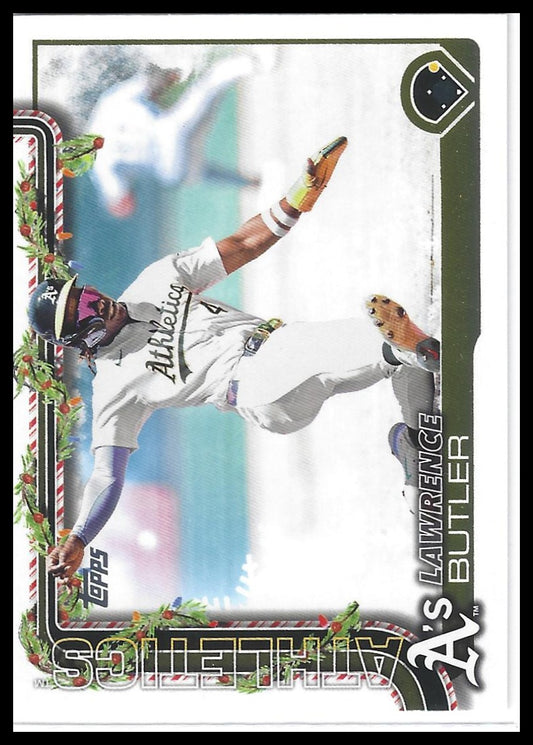 2025 Topps Holiday #H80 Lawrence Butler Christmas Cookie