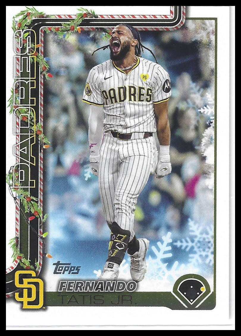 2025 Topps Holiday #H170 Fernando Tatis Jr. Christmas Cookie