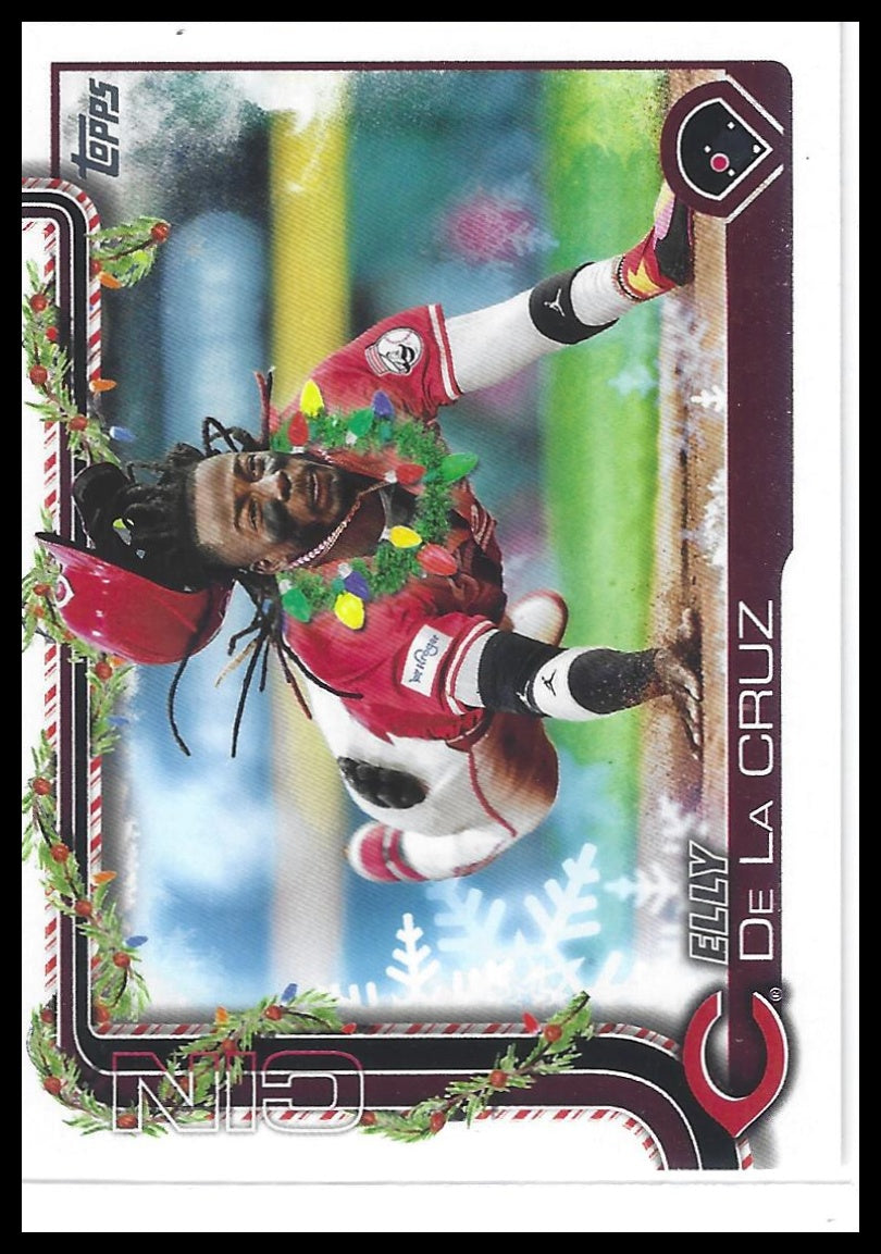 2025 Topps Holiday #H97b Elly De La Cruz