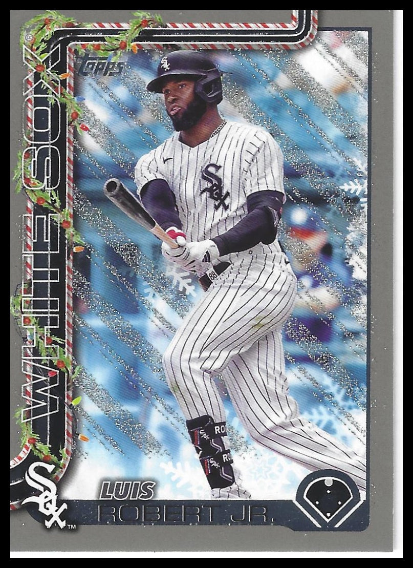 2025 Topps Holiday #H117 Luis Robert Jr. Silver Glitter Holiday