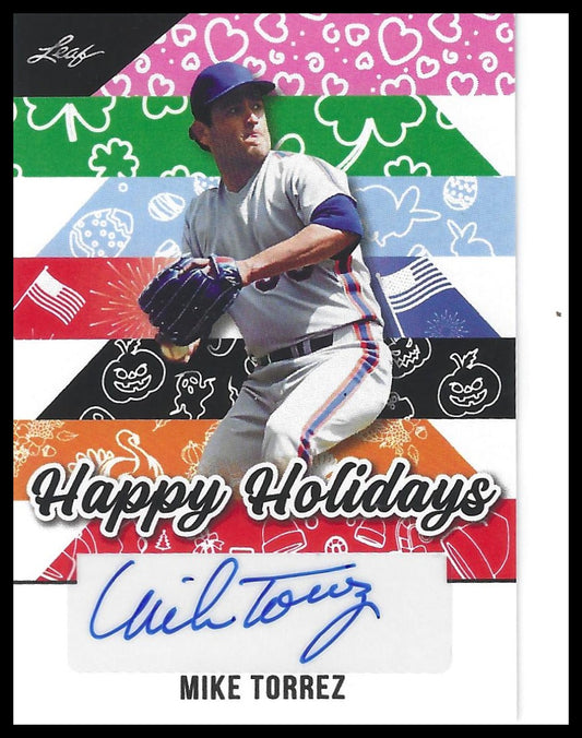 2025 Leaf Holiday Autographs #BA-MT1 Mike Torrez
