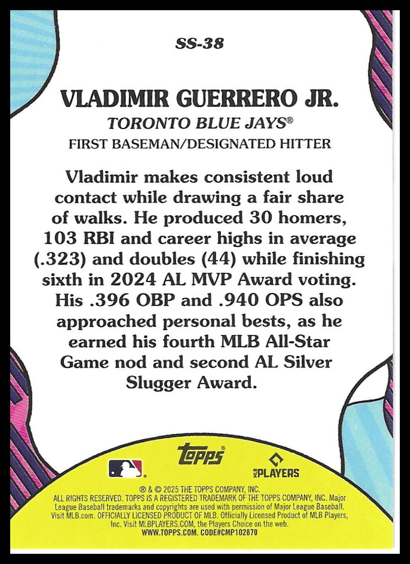 2025 Topps #SS-38 Vladimir Guerrero Jr. Summer Superstars