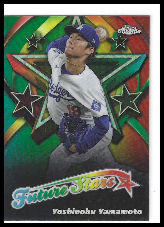 2025 Topps Chrome #FS-6 Yoshinobu Yamamoto Future Stars