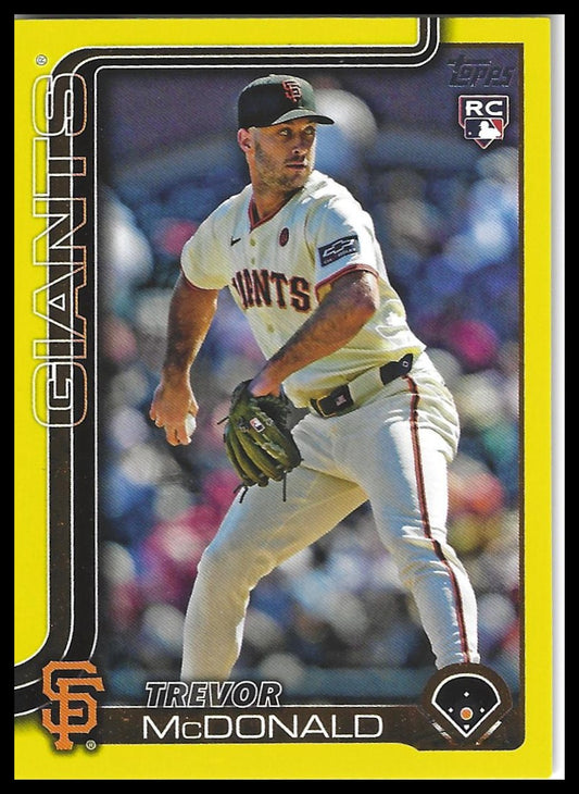 2025 Topps #357 Trevor McDonald Yellow Tinsel