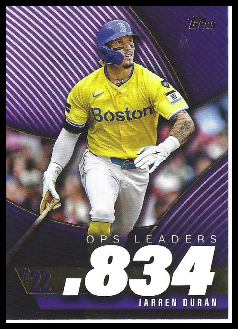 2025 Topps #OPS-22 Jarren Duran OPS Leaders