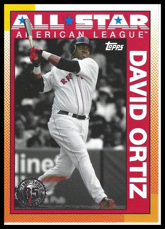 2025 Topps #90AS-7a David Ortiz 1990 Topps Baseball 35th Anniversary All-Stars