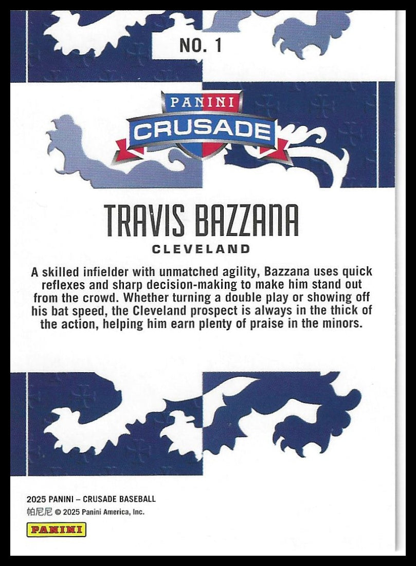2025 Panini Crusade #1 Travis Bazzana Silver