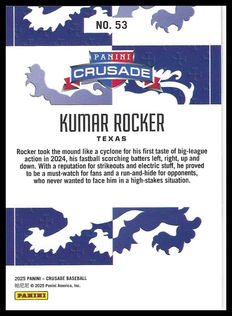 2025 Panini Crusade #53 Kumar Rocker