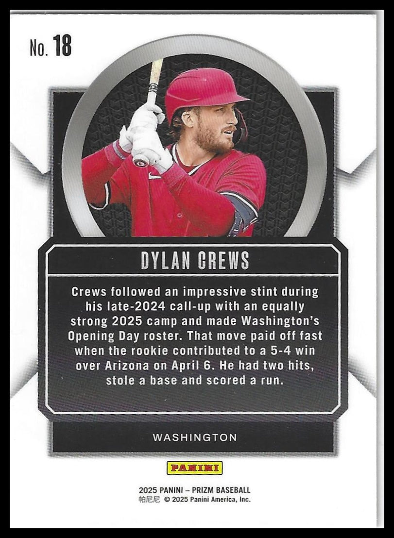 2025 Panini Prizm #18 Dylan Crews Talisman