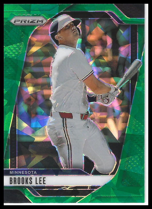 2025 Panini Prizm #253 Brooks Lee Green Ice Prizms