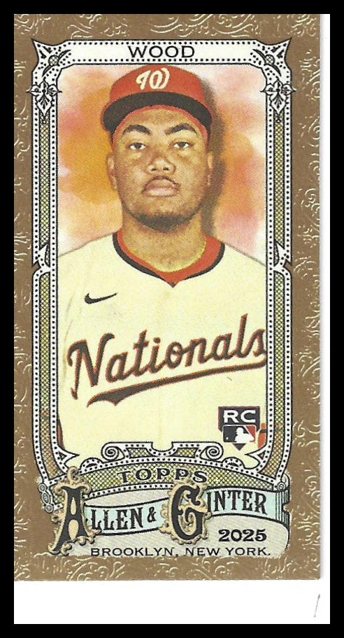 2025 Topps Allen & Ginter #101 James Wood Mini Gold Border