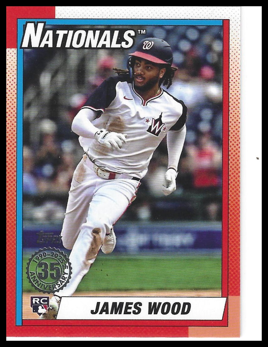 2025 Topps #90B2-47 James Wood 1990 Topps Baseball 35th Anniversary (Series Two)