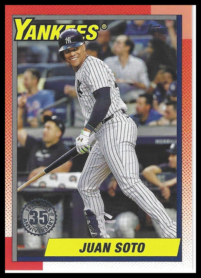 2025 Topps #T90-10 Juan Soto 1990 Topps Baseball 35th Anniversary (Series One)