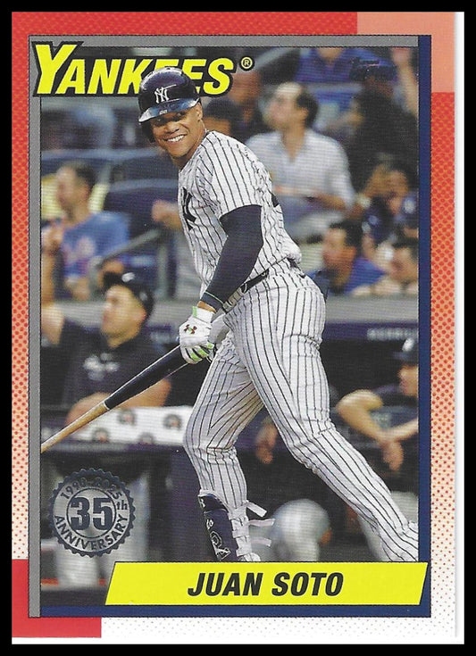 2025 Topps #T90-10 Juan Soto 1990 Topps Baseball 35th Anniversary (Series One)