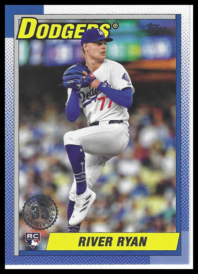 2025 Topps #T90-49 River Ryan 1990 Topps Baseball 35th Anniversary (Series One)