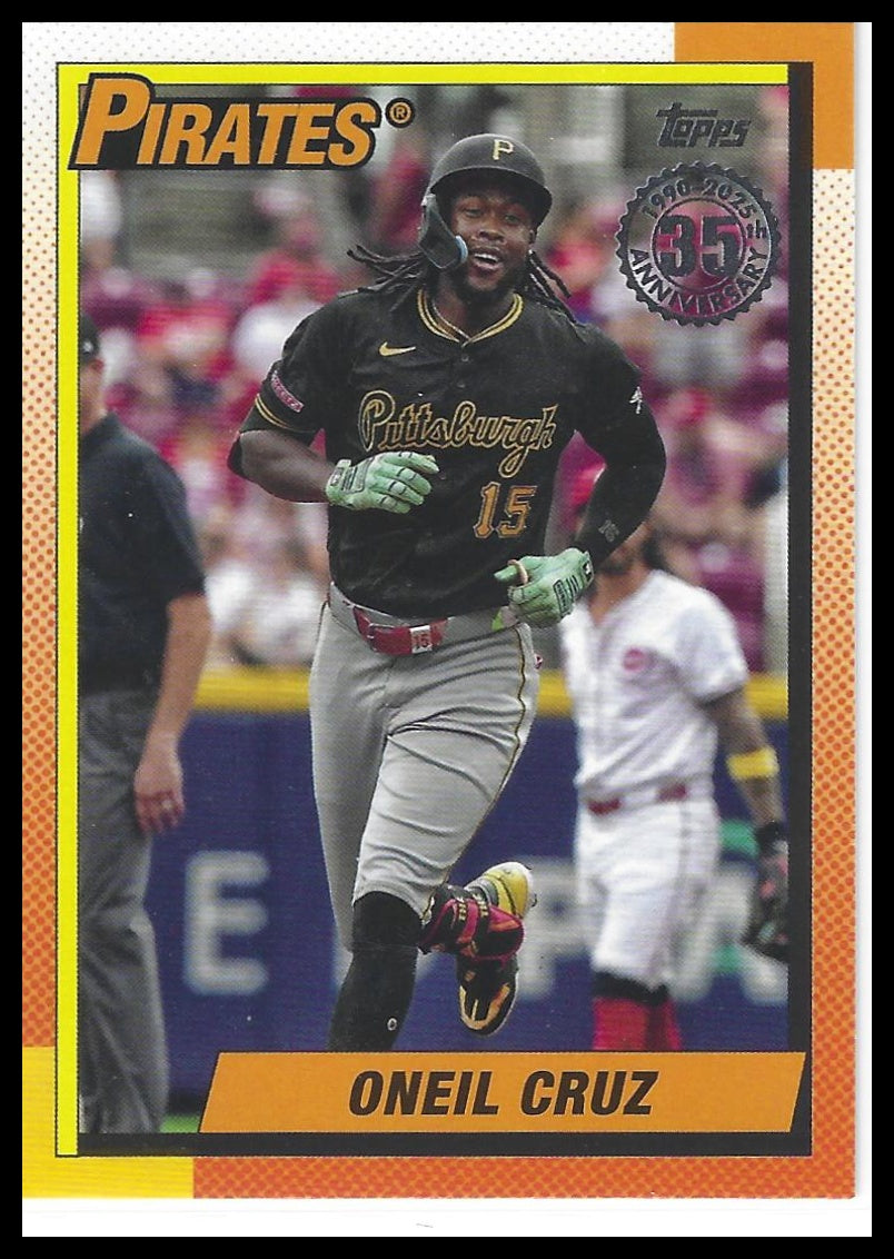 2025 Topps #90B2-25 Oneil Cruz 1990 Topps Baseball 35th Anniversary (Series Two)