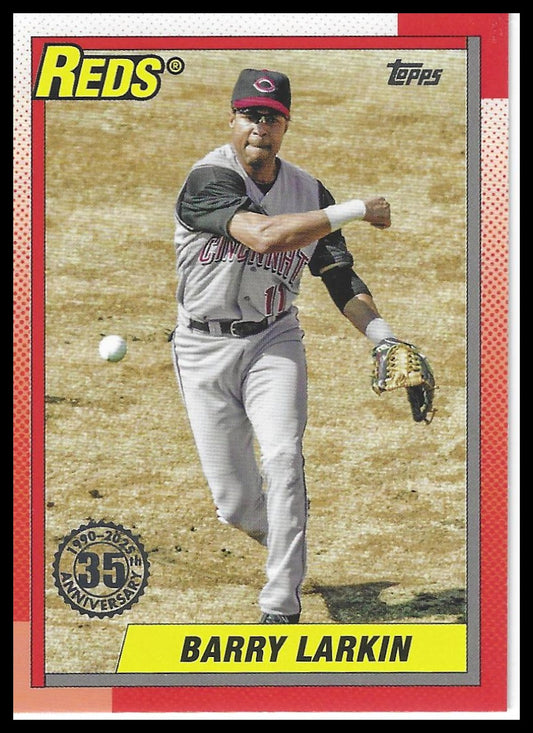2025 Topps #T90-3 Barry Larkin 1990 Topps Baseball 35th Anniversary (Series One)
