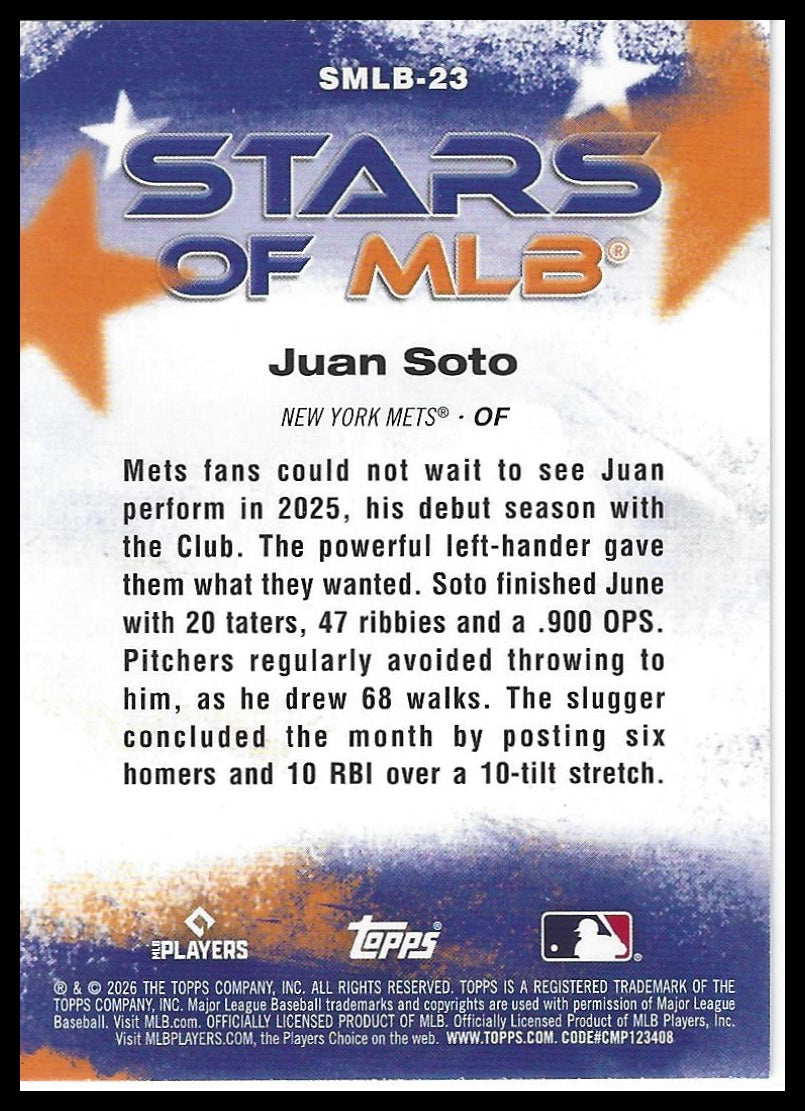 2026 Topps #SMLB-23 Juan Soto Stars of MLB