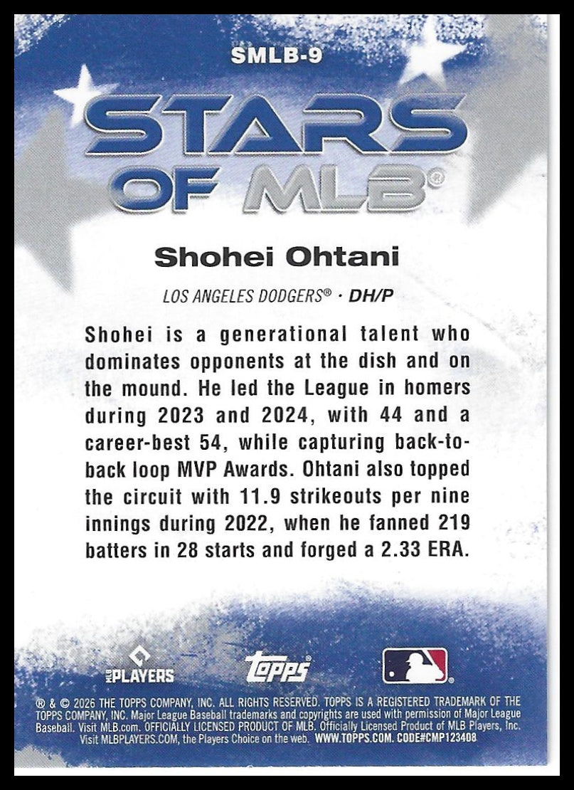2026 Topps #SMLB-9 Shohei Ohtani Stars of MLB