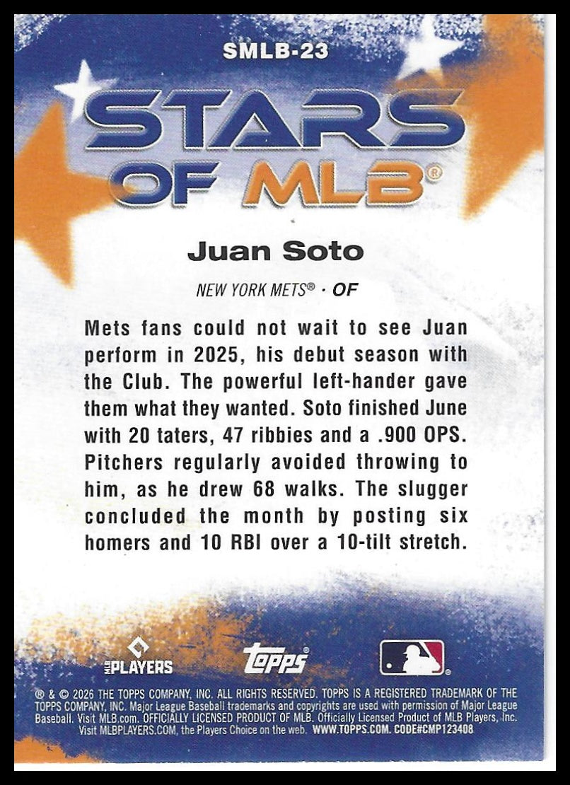 2026 Topps #SMLB-23 Juan Soto Stars of MLB