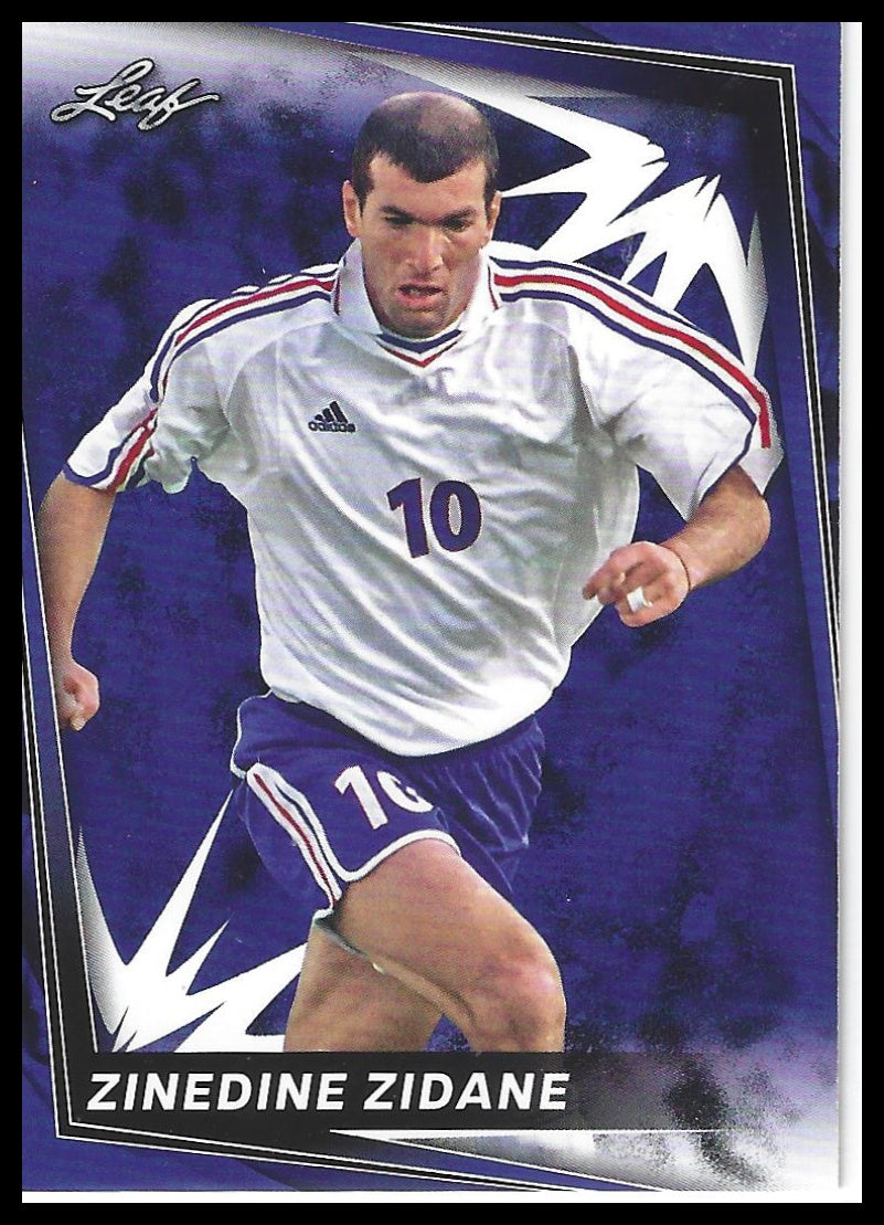 2024 Leaf #9 Zinedine Zidane Blue