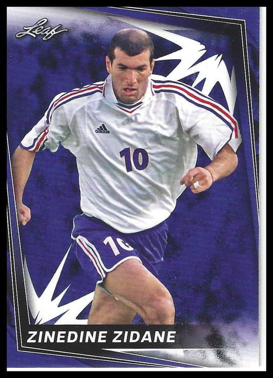 2024 Leaf #9 Zinedine Zidane Blue