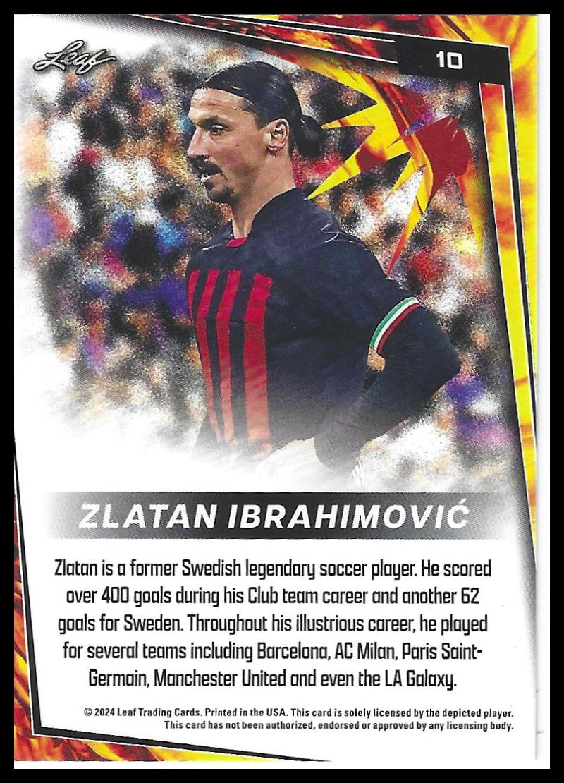 2024 Leaf #10 Zlatan Ibrahimović Blue