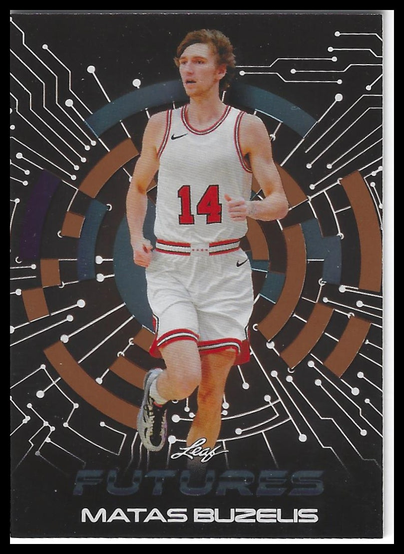 2024 Leaf Futures #FF-30 Matas Buzelis Future Foil Bronze
