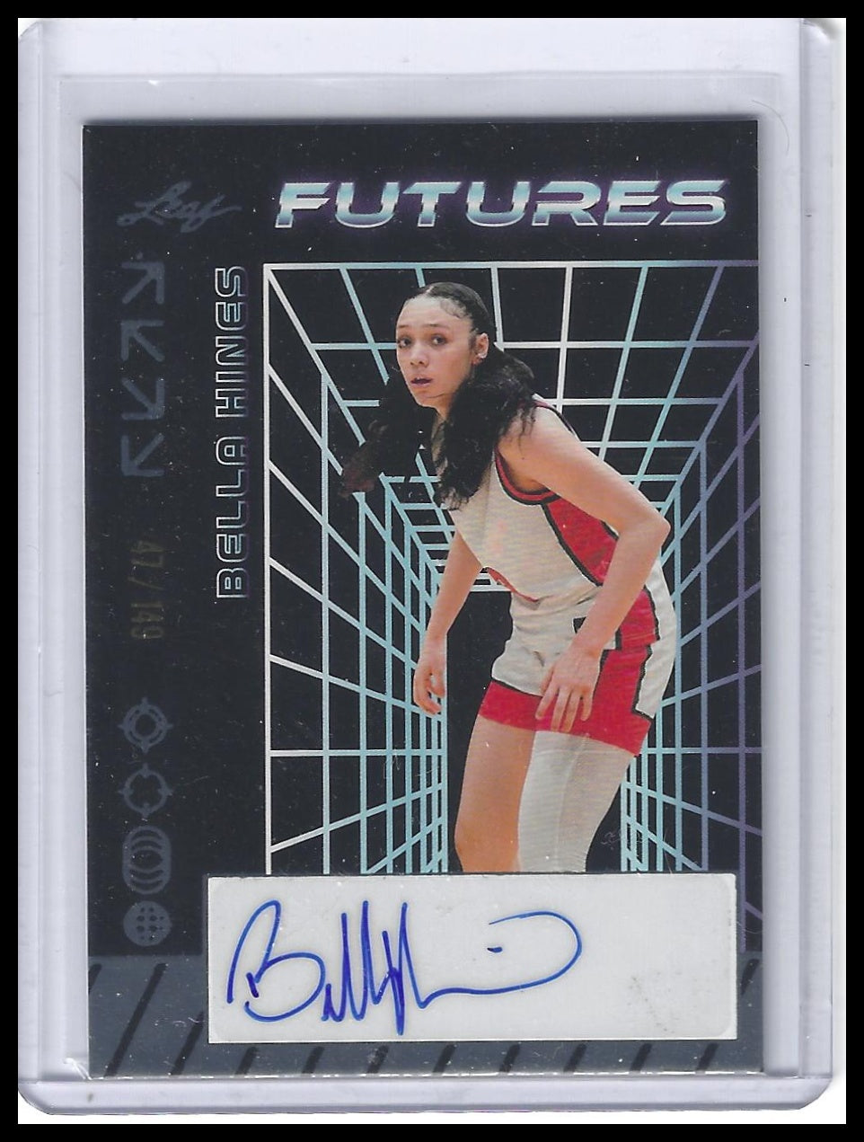 2024 Leaf Futures #A-BH4 Bella Hines Autographs Silver #/149