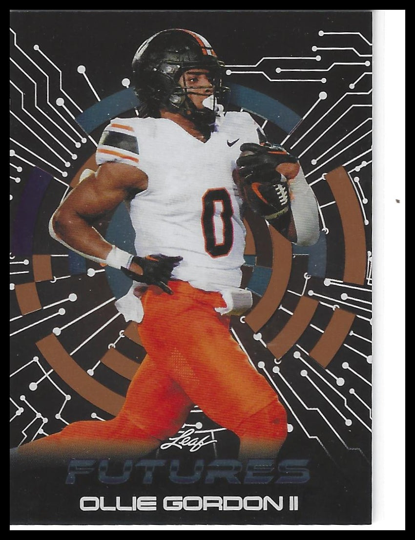 2024 Leaf Futures #FF-36 Ollie Gordon II Future Foil Bronze