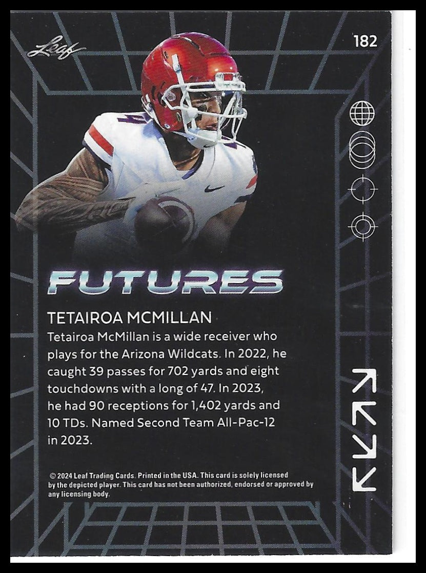 2024 Leaf Futures #182 Tetairoa McMillan