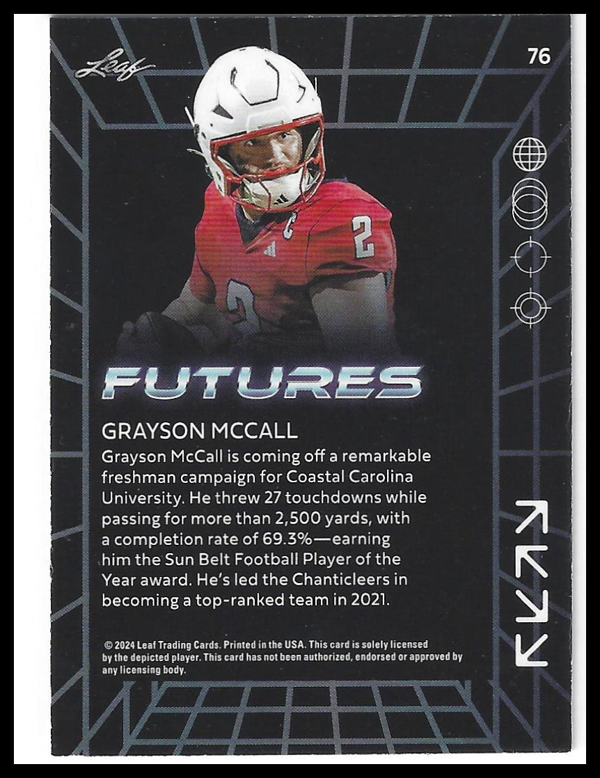 2024 Leaf Futures #76 Grayson McCall