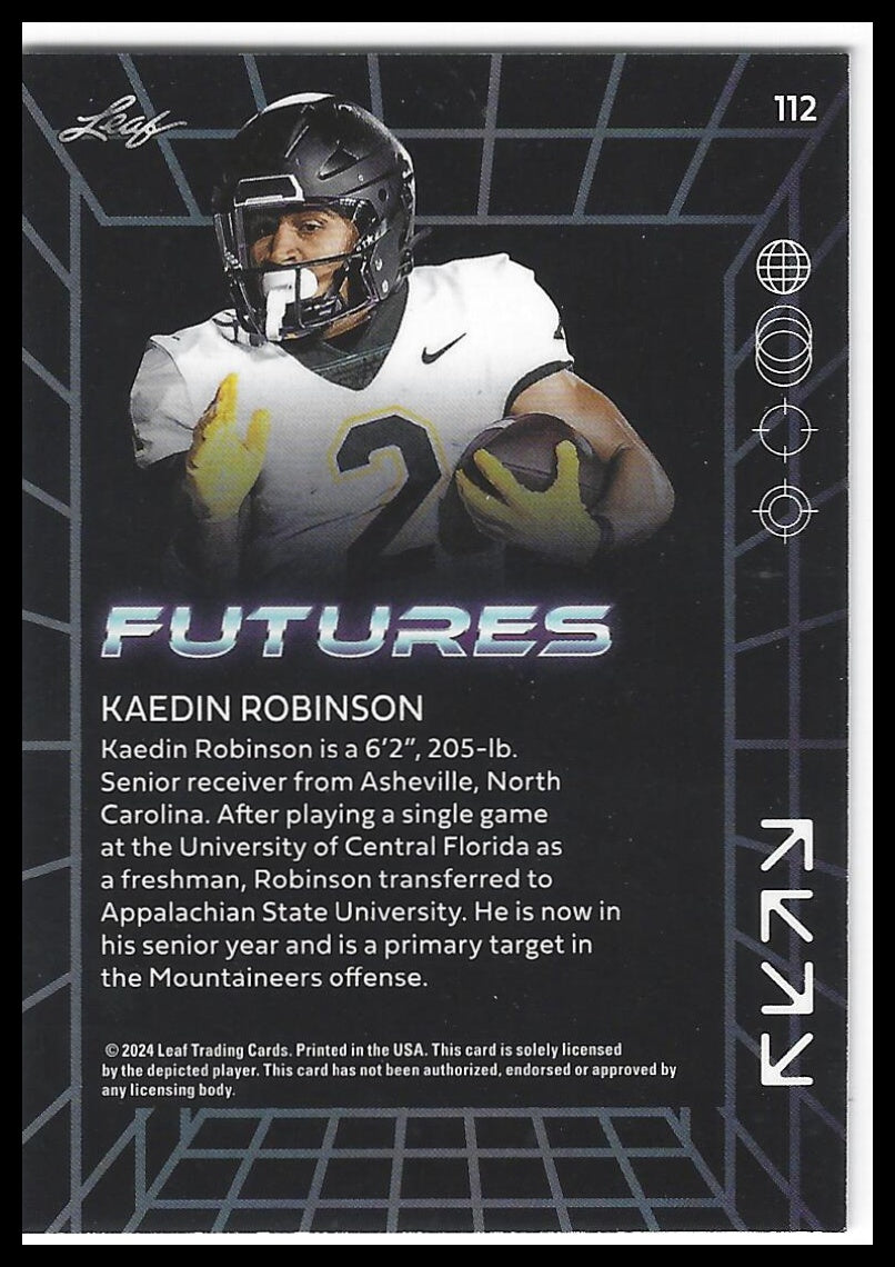 2024 Leaf Futures #112 Kaedin Robinson