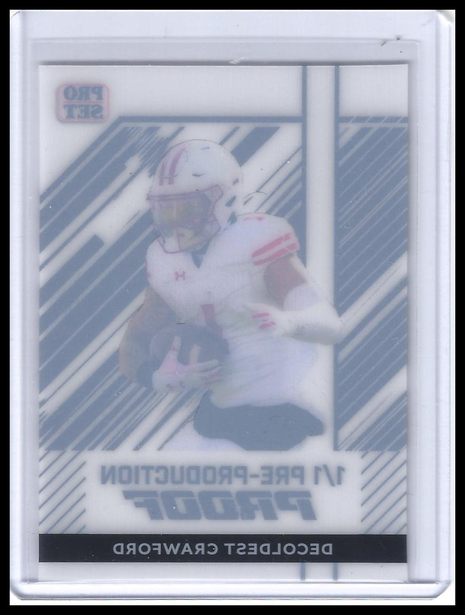 2024 Leaf Collective - Pro Set  White Decoldest Crawford Clear Proof #/1