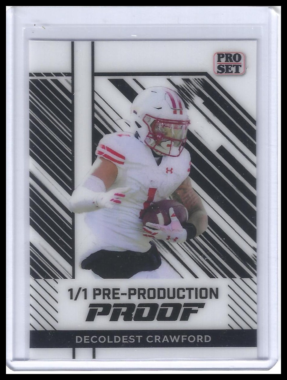 2024 Leaf Collective - Pro Set  White Decoldest Crawford Clear Proof #/1
