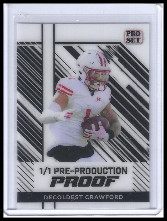 2024 Leaf Collective - Pro Set  White Decoldest Crawford Clear Proof #/1