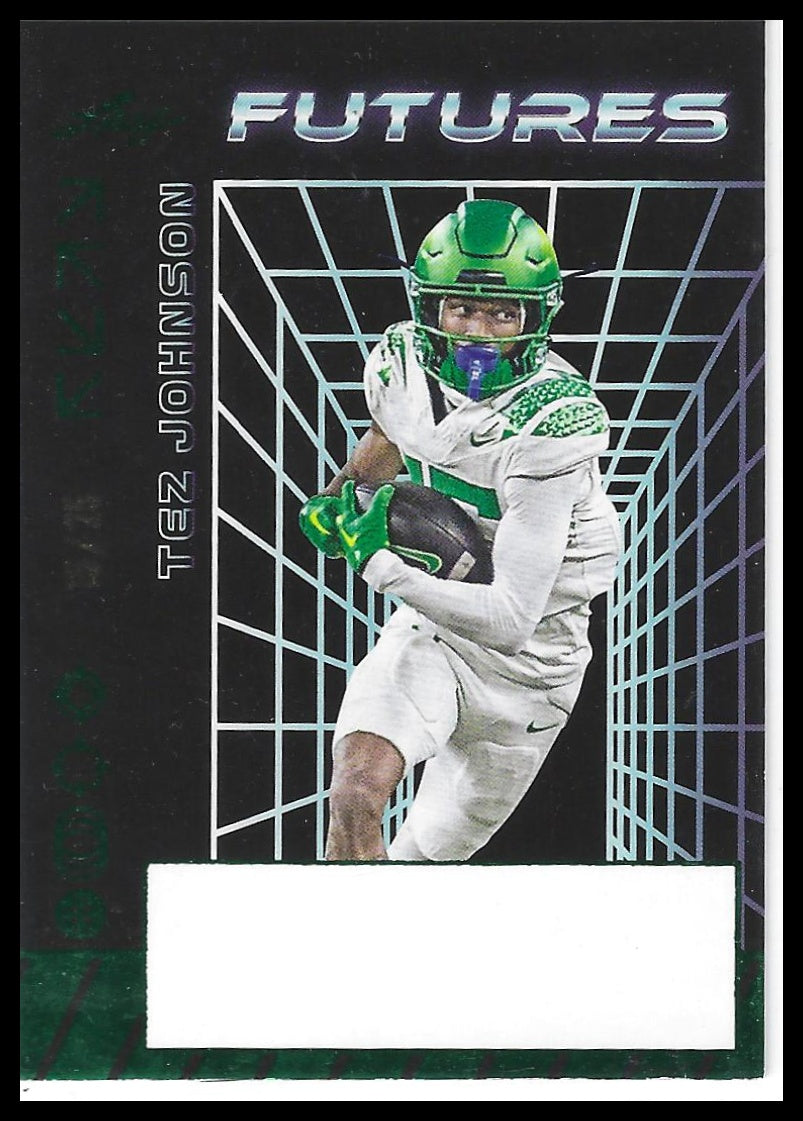 2024 Leaf Futures #A-TJ1 Tez Johnson Autograph (error) Green #/25