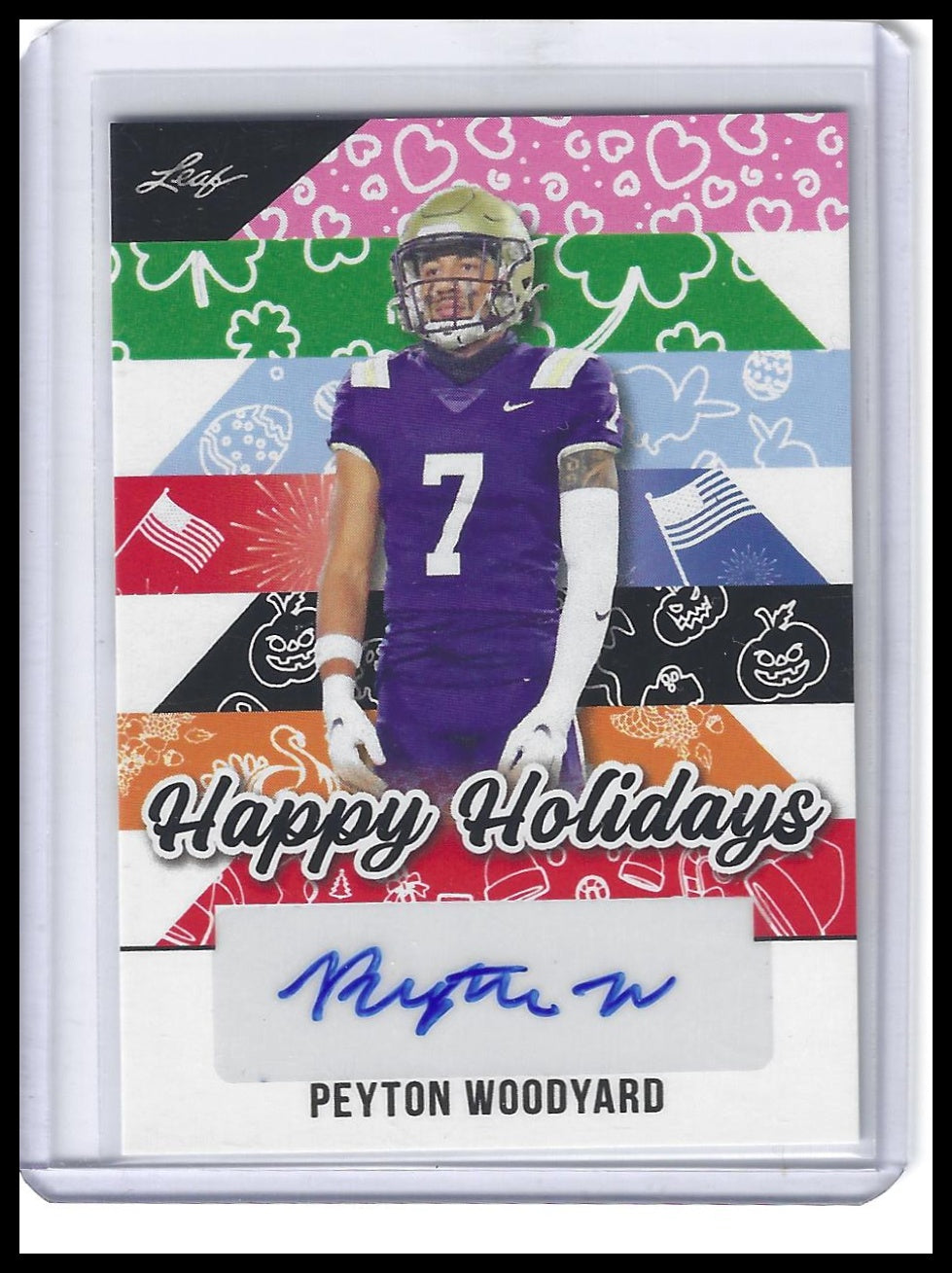 2025 Leaf Holiday Autographs #BA-PW2 Peyton Woodyard